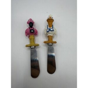 Boston Warehouse Bird Butter Knife Set – Flamingo & Pelican Spreader